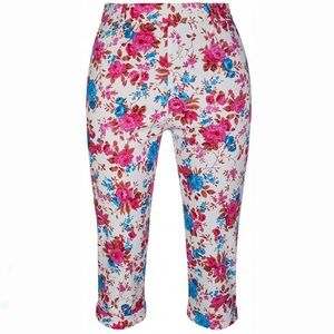 Lindy Bop Kendra Capris in Pink Blossom
